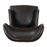 Christopher Knight Home® - Noble House - - Elegant High Back Chair In Dark Brown Pu Leather, Luxurious And Comfortable Design, Dimensions: 31 Inches (Length) X 32.75 Inches (Width) X 41.25 Inches (Height)