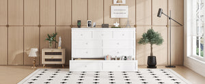 English Elm Murphy Cabinet Queen Bed Solid Pine Frame with Built-in Charging Station for Guest Rooms White W504S00164