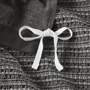 English Elm 3PCS Waffle Washed Comforter Set Full/Queen with Breathable 100% Cotton Face and Plush 270G Fill Charcoal 11.5 L x 9.5 W x 8 H B035P341120