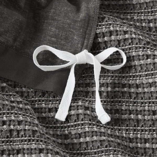 English Elm 3PCS Waffle Washed Comforter Set Full/Queen with Breathable 100% Cotton Face and Plush 270G Fill Charcoal 11.5 L x 9.5 W x 8 H B035P341120