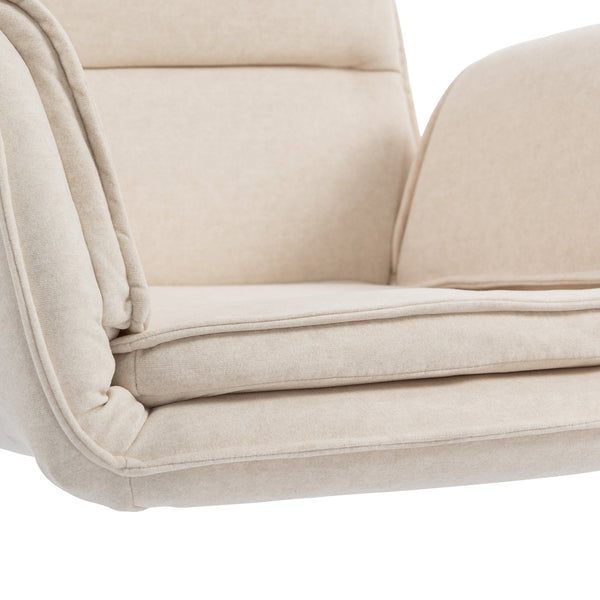 English Elm Stylish Barrel Swivel Accent Chair Upholstered Seat with Storage for Vanity or Dining W3248P424649