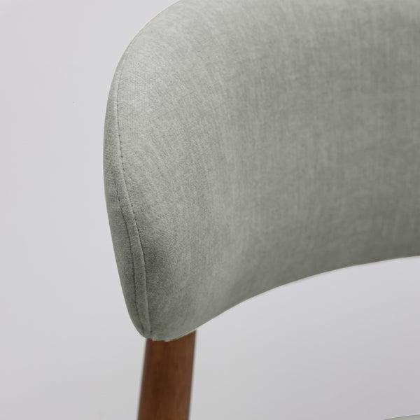 English Elm Laurel Green Flannelette Dining Chairs Set Of 4 - Ergonomic, Stylish, And Durable For Home & Café Use T3967P386703