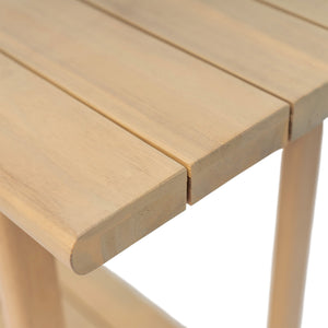 English Elm Christopher Knight Home® - Woodside Light Teak Rectangular Outdoor Buffet & Console Table – Acacia Wood, 300lb Capacity, Sleek Design N775P361821L