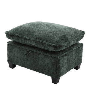 English Elm United We Win 106" U-Shape Sectional Sofa - Cozy Chenille Couch With Storage Ottoman & Usb Ports W1568S00228-GIGA