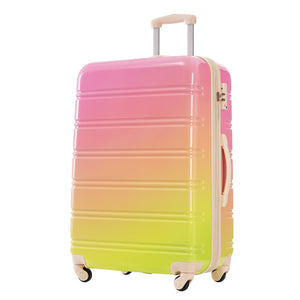 English Elm Hardshell Polycarbonate 3 Piece Luggage Set Spinner Wheels Tsa Lock Expandable Travel Multicolor Pink N732P184448U