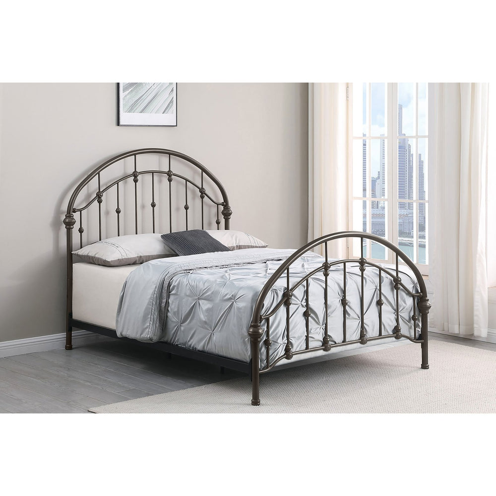 English Elm Juneau Dark Bronze Full Metal Bed Frame - Vintage Victorian Elegance For Timeless Bedroom Style B062P346519