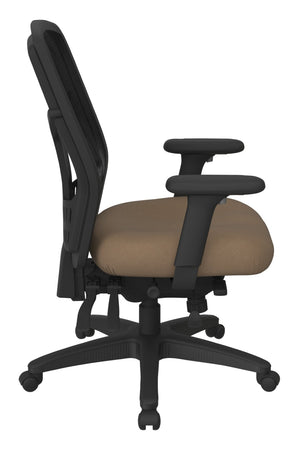 OSP Home Furnishings Progrid® Ergonomic Mesh High Back Office Chair with Lumbar Support and Adjustable Seat 92892-232
