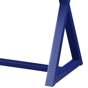 English Elm Twilight Compact 1-Drawer Writing Desk with X-Base—Spacious Surface, Stylish Stability, Entryway Versatile B062P185658