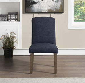 OSP Home Furnishings Everly Dining Chair  - Set of 2 Navy