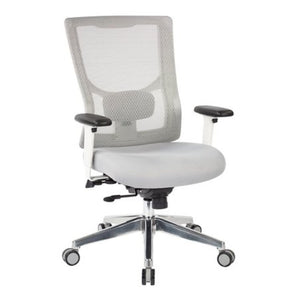 OSP Home Furnishings Progrid® Breathable Mesh Mid Back Office Chair with Lumbar Support and Ergonomic Tilt 95672