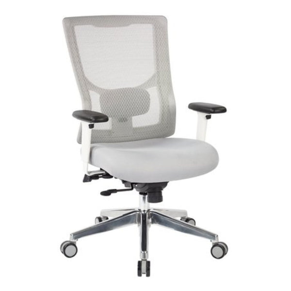 OSP Home Furnishings Progrid® Breathable Mesh Mid Back Office Chair with Lumbar Support and Ergonomic Tilt 95672