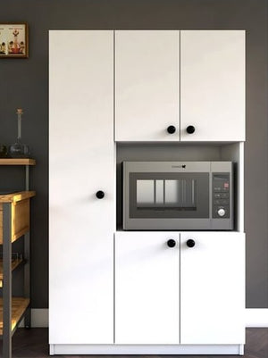 English Elm Venus Wood Shoe Storage Cabinet with 3 Shelves, Elegant White Sideboard for Entryway, Durable, Space-Saving Design B029P333922