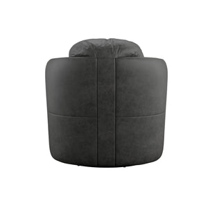 English Elm Wallace & Bay - Gray Swivel Accent Chair with Contemporary Gray Fabric, Easy-Care Upholstery, Compact 35" Width B361P384409