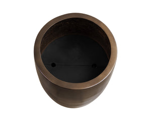 Sunpan Aster Planter – Contemporary Antique Bronze Finish for Stylish Indoor & Outdoor Botanical Displays Tall - 20.25W x 20.25D x 40H