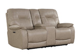 Parker Living Axel - Parchment Power Reclining Console Loveseat