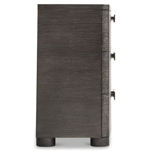 Bernhardt Bernhardt Geneve Wire Brushed Oak Six Drawer Dresser with Cast Aluminum Pulls 392052