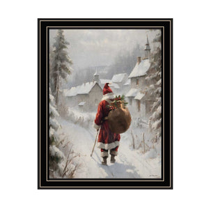 English Elm Trendy Decor 4u Christmas Eve 2 Piece Black Framed Holiday Wall Art Set B067P252306