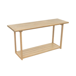 English Elm Christopher Knight Home® - Woodside Light Teak Rectangular Outdoor Buffet & Console Table – Acacia Wood, 300lb Capacity, Sleek Design N775P361821L