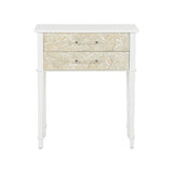 Pembroke Side Table White/Cream 385907 Chelsea House