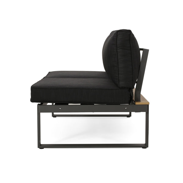 English Elm Christopher Knight Home® - Sterling Left Arm Sofa Seater - Stylish Indoor/Outdoor Seating With Faux-Wood Accents & Cushions 68035.00FGRY