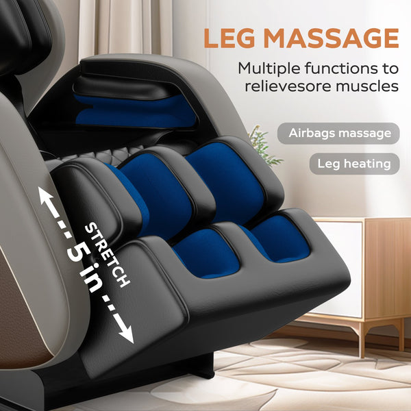 English Elm Massage Chair Recliner - Zero Gravity Full Body Air Pressure System For Ultimate Relaxation 2024 W1875P224687