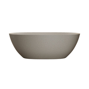 English Elm 57'' Freestanding Stone Resin Soaking Tub Ergonomic Spa Bath with Drain Included W2753P416661
