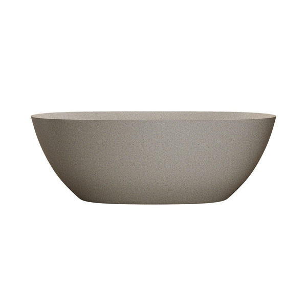 English Elm 57'' Freestanding Stone Resin Soaking Tub Ergonomic Spa Bath with Drain Included W2753P416661