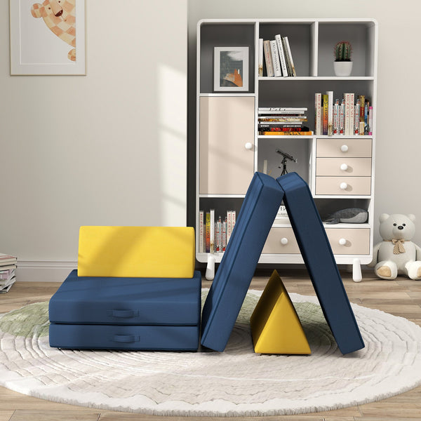 English Elm Qaba 12 Piece Modular Foam Toddler Play Sofa Set for Creative Playroom Fun W2225P249709
