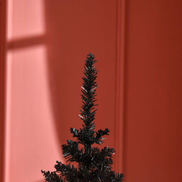English Elm Christmas Pencil Tree 5 Foot Slim Artificial with 294 Branch Tips for Small Spaces T3971P415297