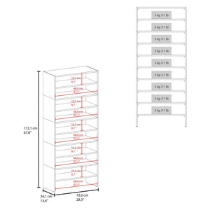 English Elm Fm Furniture Houston Four Shelf Shoe Rack Wenge Engineered Wood Entryway Organizer B128S00274