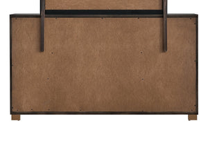 English Elm Steeler Five Drawer Glam Dresser Black Laminate with Gold Hardware Bedroom Storage B078P497914