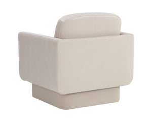 Sunpan Everton Lounge Chair - Classic Comfort with U-Shaped Arms and Floating Design for Modern Spaces Meg Taupe