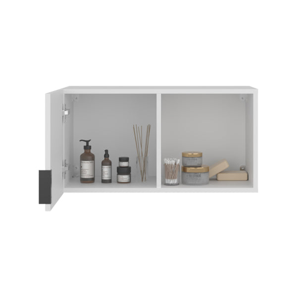English Elm Roxbury Wall Mounted Medicine Cabinet with Two Shelves White Melamine Bathroom Storage B097P407597