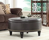 OSP Home Furnishings Augusta storage Ottoman Espresso