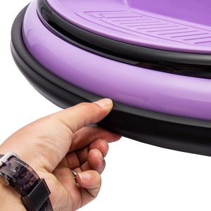 English Elm 12v Kids Ride on Bumper Car with 360 Spin Led Lights Bluetooth and Parental Remote Purple W1578P198507