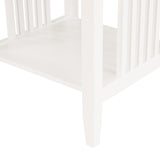 OSP Home Furnishings Sierra Side Table White Finish