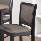 English Elm Taylah Black Counter Chair With Padded Seat (Set Of 2)