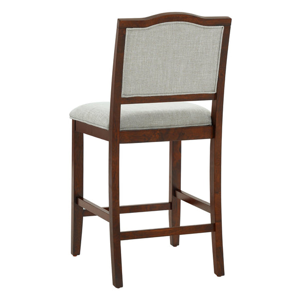 English Elm Counter Height Rubberwood Barstools Set of 2 Upholstered Seats for Kitchen Island Cherry N752P377070C