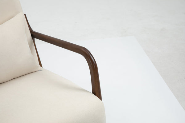 English Elm Mid Century Modern Accent Chair – Plush Velvet Upholstered Armchair For Stylish Living & Reading Spaces W2530P327097