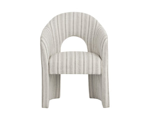 Sunpan ANAYA Dining Armchair - Timeless Comfort and Style with Elegant Arched Silhouette for Versatile Use Cream 112571