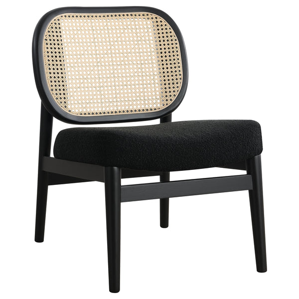 English Elm Quinne Cane Weave Accent Chair with Padded Seat for Bedroom or Living Room B062P451701