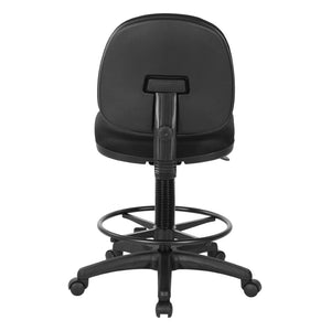 OSP Home Furnishings Lumbar Support Drafting Chair Ergonomic Fabric Seat with Gas Lift for Studio Use DC640-231