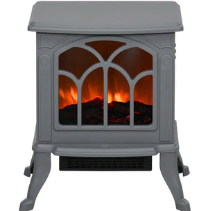 English Elm Cozy Freestanding Electric Stove Vintage Hearth Ambiance with Realistic Flame Effect T3971P412861
