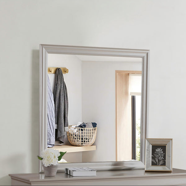 English Elm Lorana Champagne Shaped Frame Mirror G6500-M – Traditional Wood Veneer, Low-Distortion Glass, Elegant B078118416