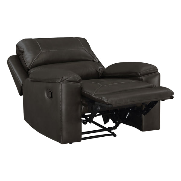 OSP Home Furnishings Santiago Recliner  Charcoal