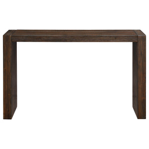 JLA Home INK+IVY - Counter-Height Acacia Console Table with Wire-Brushed Finish, Decorative Hardware, Slim Profile Brown FPF20-0322
