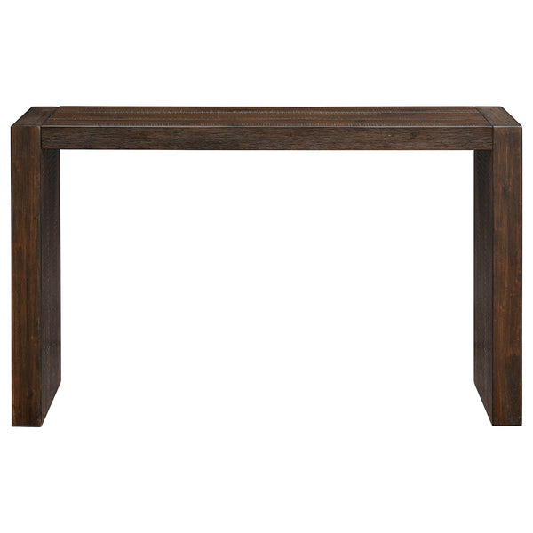 JLA Home INK+IVY - Counter-Height Acacia Console Table with Wire-Brushed Finish, Decorative Hardware, Slim Profile Brown FPF20-0322