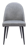 Silloth Armless Dining Chair - Set of 2 Gray 110118 Zuo Modern