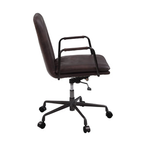 English Elm Mars Top Office Chair with 360° Swivel, Adjustable Height, Wheels & Top-Grain Leather Comfort and Durability B062P215464