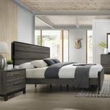 Ioana 5-Piece Queen Bedroom Set, Modern Style, Antique Grey Finish